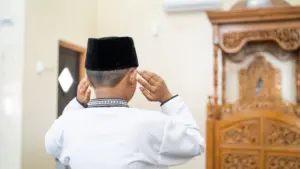 Ilustrasi praktek tata cara sholat qodho