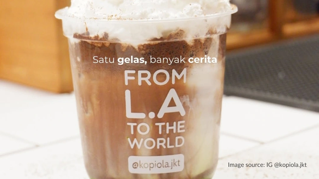 Salah satu menu di Kopiola, coffee shop cozy di Jakarta Selatan